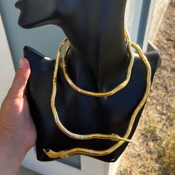 Silver Serpenti Snake Necklace-Bracelet Multifunctional - Picture 14 of 14